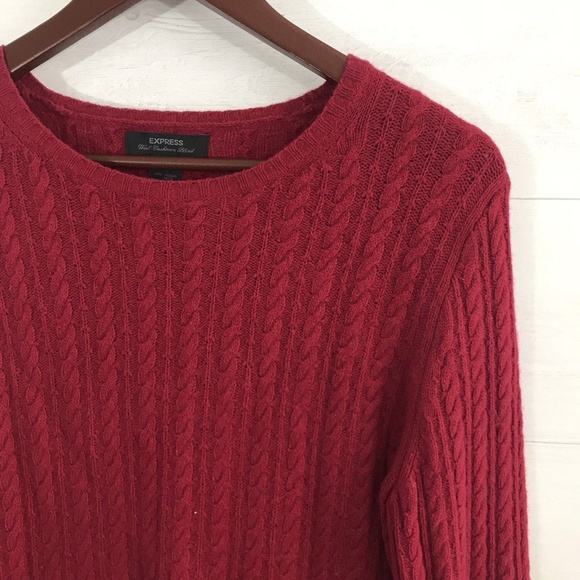 Express Merino Wool Angora Cashmere Sweater - Picture 2 of 6
